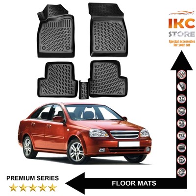 Chevrolet Lacetti (OPTRA) 2009-2011 For 3D Floor Mats Liner Waterproof Molded 4x