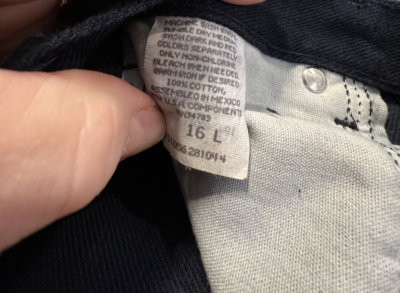 New with Tags Denim Riders Woman's Jeans Blue Suede 16 Long $17.95