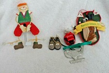 Lot of 5 golf theme Christmas Tree Ornaments