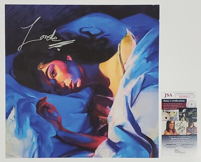 LORDE SIGNED 12X12 MELODRAMA ALBUM PRINT W/ JSA CERT SOLAR POWER