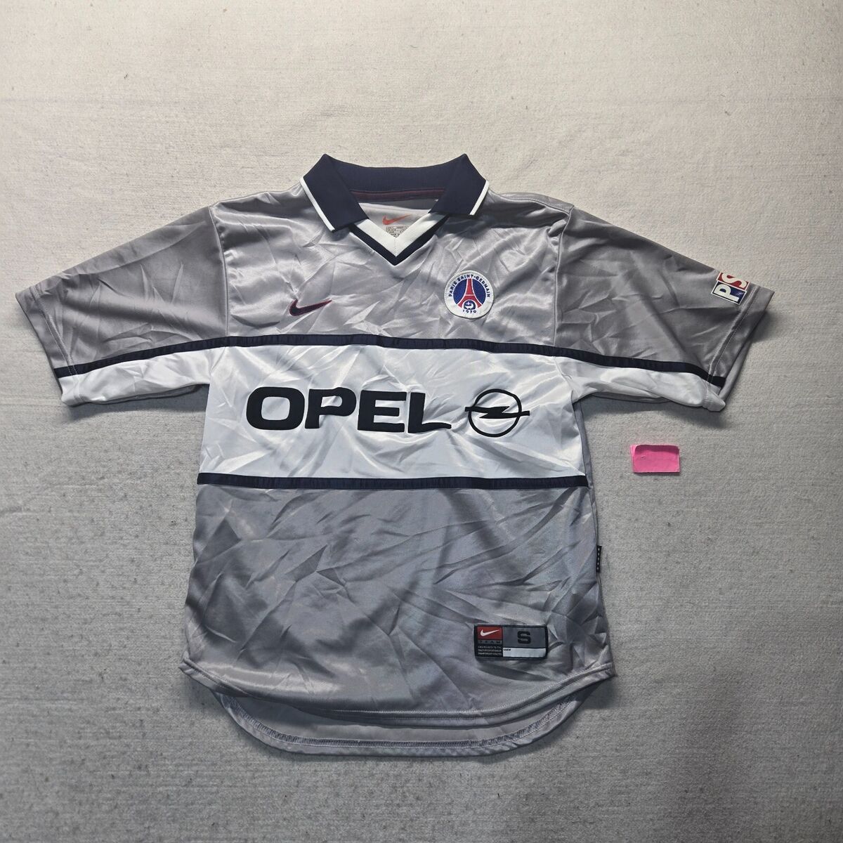 PARIS SAINT GERMAIN Opel Vintage Gray PSG Maillot Jersey PARIS SAINT GERMAIN Opel Vintage Gray PSG Maillot Jersey