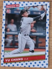 2020 Panini Donruss Retro 1986 Variations Independence Day Yu Chang Rookie RC