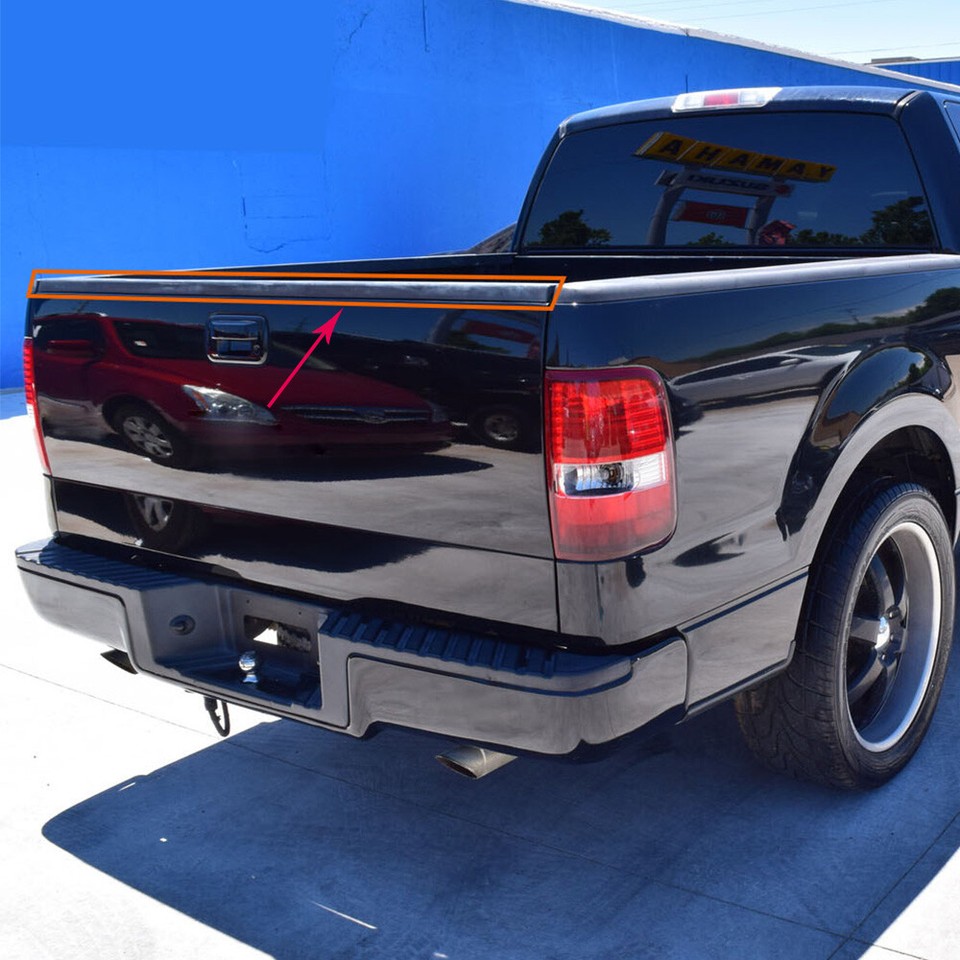 Black Tailgate Molding Cap Spoiler Cover For Nissan Titan (2004-2012) - Direct Replacement