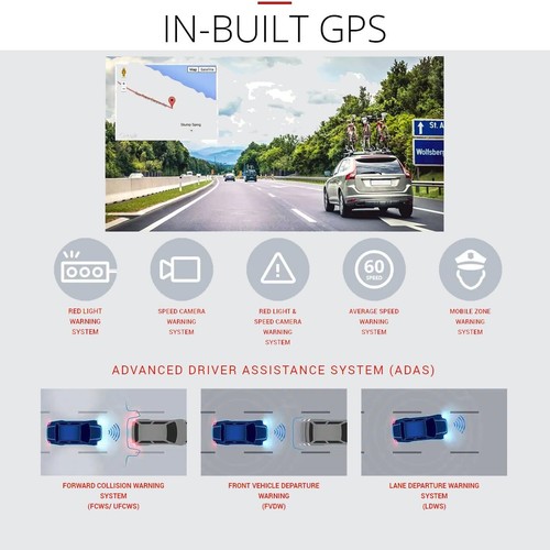 Thinkware Q850 Dash Cam 64GB SD Card Front & Rear Cams BStock - Picture 6 of 10