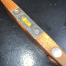 Torpedo Stanley 9" Wooden Wood Bubble Level No. 259 USA Bubbles Work Vintage