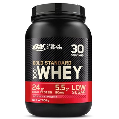 Optimum Nutrition Gold Standard 100% 900g (1er Pack), Delicious Strawberry 