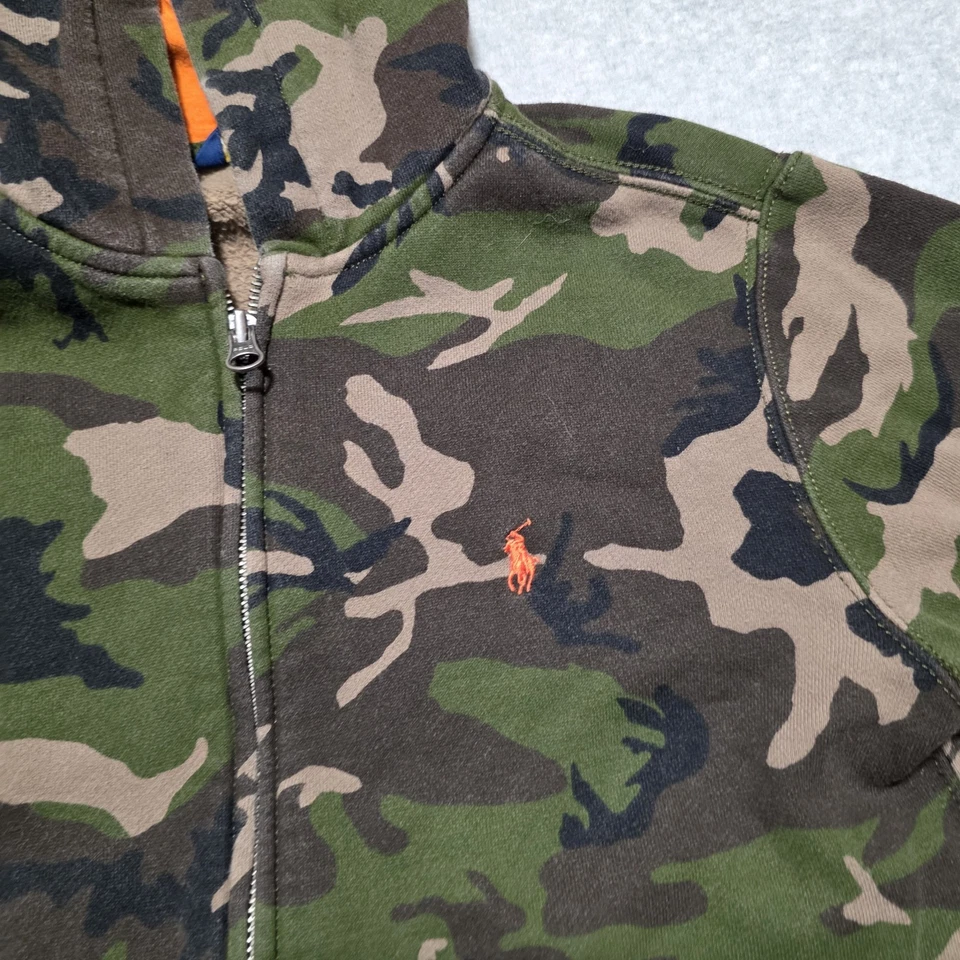 Polo Ralph Lauren Hooded Sweatshirt Boys Camo Zip-up  - Image 3 of 4