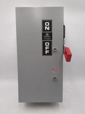 GE THN3361JCL Safety Disconnect Switch 30A 3P 600V 3 Phase NEMA Type 1