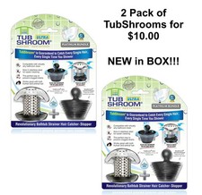 NEW in BOX  2 Pack TubShroom Ultra Bath Tub Drain Hair Catcher/Strainer