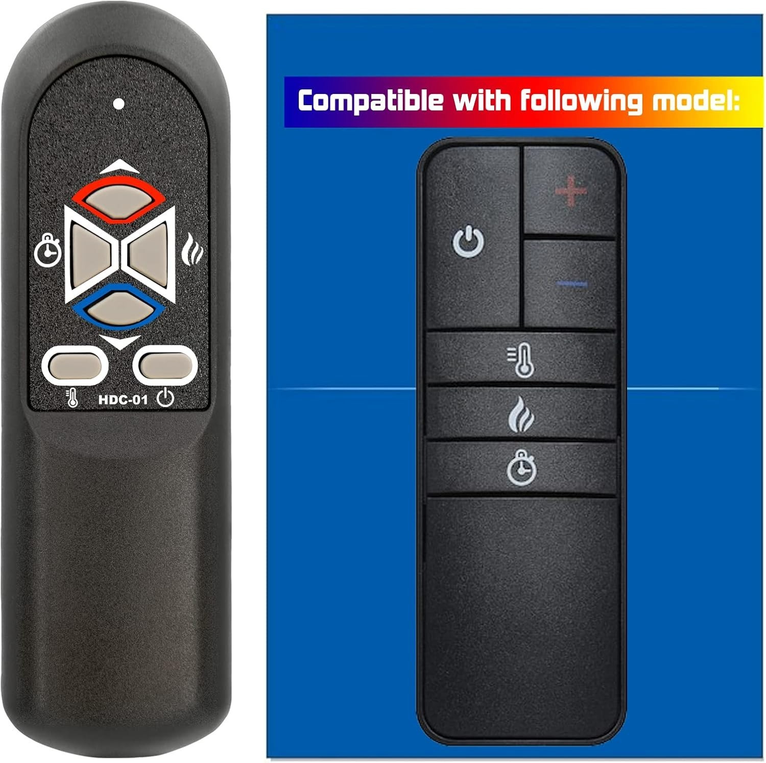 Replacement for Whalen Electric Fireplace Heater Remote Cont