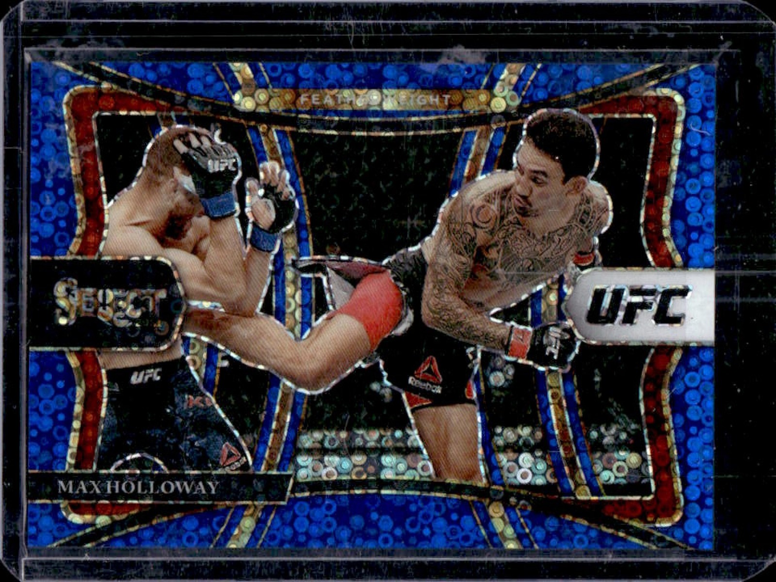 2021 Select UFC Max Holloway Blue Disco Prizms Premier Level #31/99