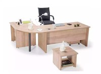Eckschreibtisch Tisch MöBel Kommode BüRo Einrichtung Praxis Kanzlei MöBel 3Tlg