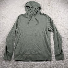 Faherty Hoodie Mens Medium Sweatshirt Sweater Slub Pullover Sun Washed Cotton