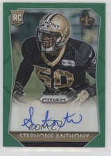 2015 Panini Prizm Rookie Signatures Green 52/99 Stephone Anthony #RS-SA Auto r0m