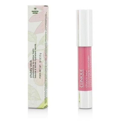 Clinique Chubby Stick 19 Supreme Sorbet Moisturizing Lip Colour Balm Full Sz NIB
