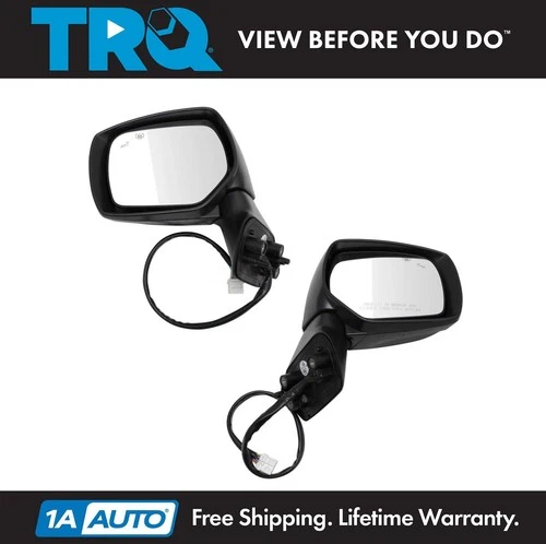 Side View Door Mirror Power Heated Blind Spot Turn Signal Pair for Subaru New