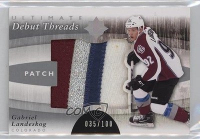 2011-12 Ultimate Collection Debut Threads Gabriel Landeskog Rookie Patch RC 0i6