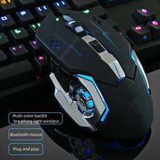Rechargeable Wireless Gaming Mouse with Bluetooth and RGB Backlight