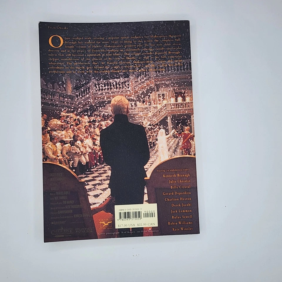 Hamlet Screenplay Introductions and Film Diary Kenneth Branagh Signed VG 1st/1st - Image 2 of 4