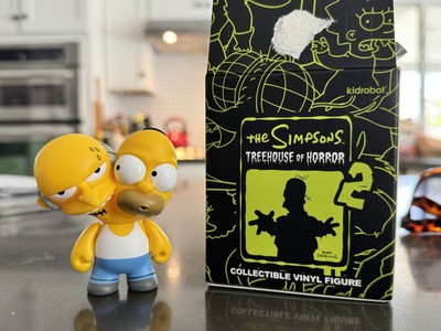 Kidrobot Simpsons Treehouse Of Horror Series 2 Homer Mr Burns Two Headed Figure