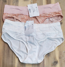 Warners No Pinching, No Problems  Dig-Free Comfort Waist Hipsters Lot of 2 Mediu