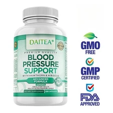 Premium Blood Pressure Support Supplement Support Heart Health 120 Capsules
