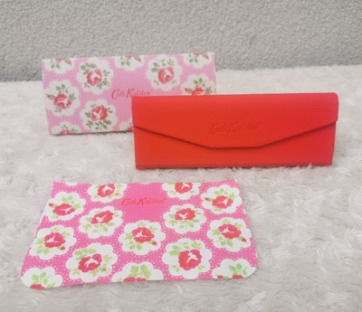 Cath Kidston Brillenetui Hardcover faltbar + sauberes Tuch, neu
