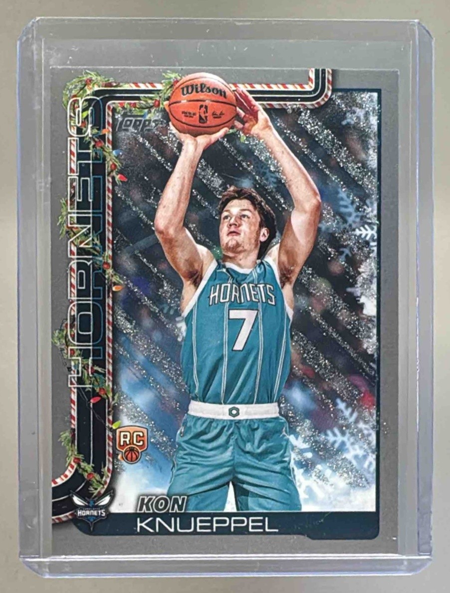 Kon Knueppel 2025 Topps Holiday #H164 Glitter Rookie RC