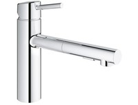 Grohe Concetto 32659001 KüChenarmatur SpüLtischbatterie Flacher Auslauf Chrom