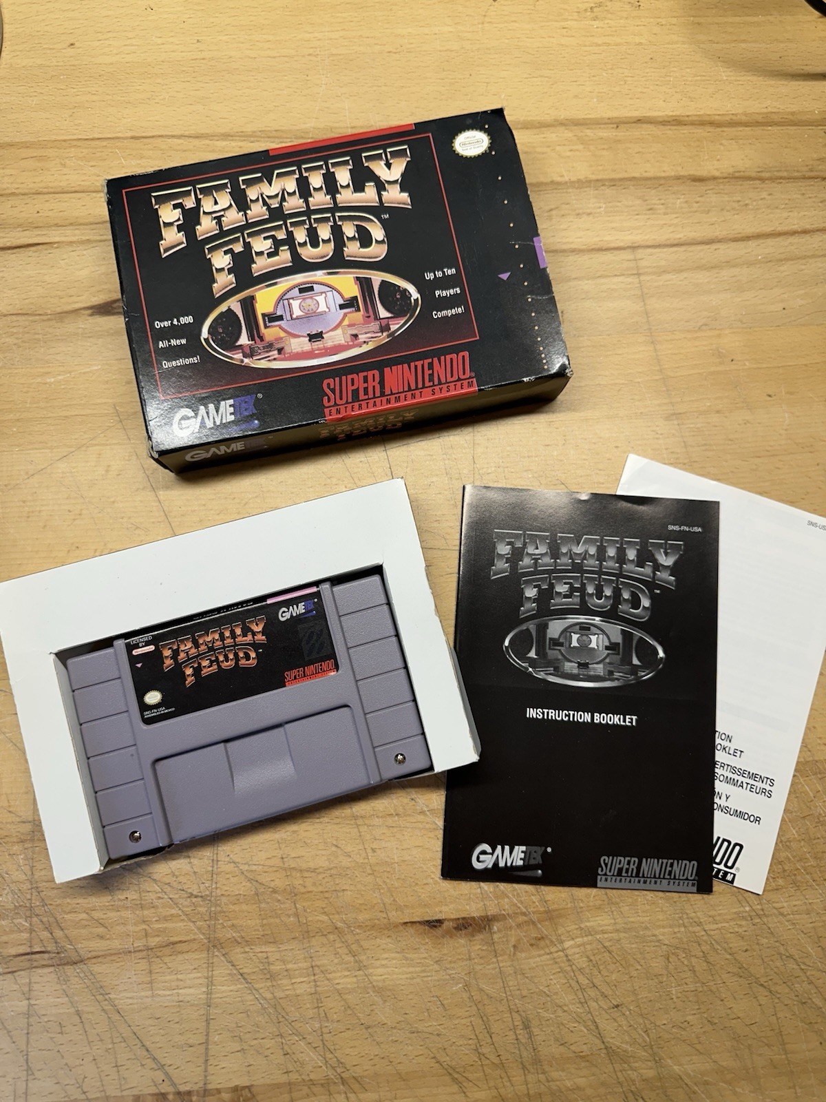 Family Feud | Super Nintendo | SNES | Complete | CIB | Box + Manual + Game