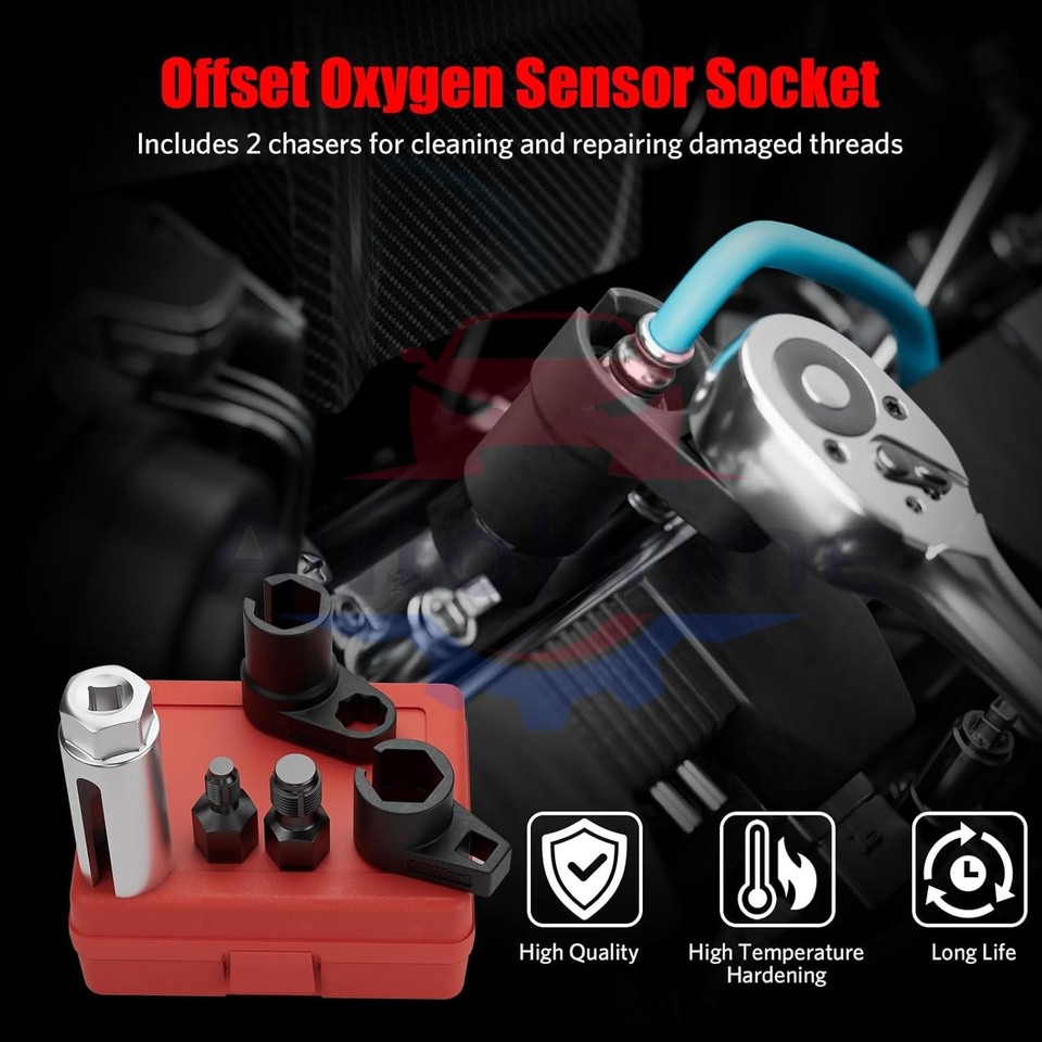 5PCS O2 Oxygen Sensor Socket Thread Chaser Set O2 Sensor Wrench Removal ...