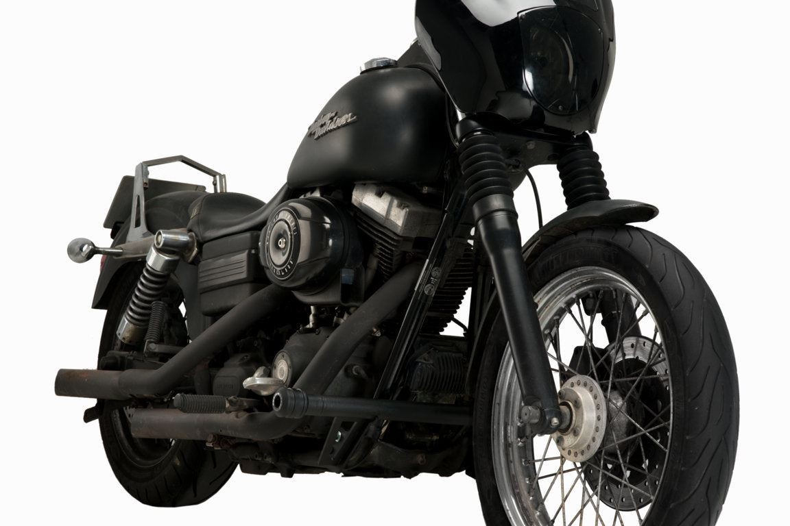 Puig Black Opie Frame Sliders Harley Davidson Dyna Street Bob (FXDB) 2007-2017