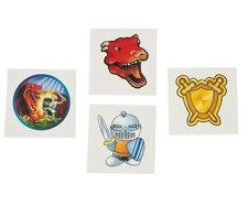 Knight Dragon Temporary Tattoos - 72 Count