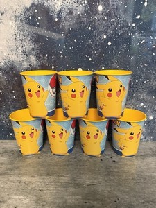 Pokémon Pikachu Party Cups Qty 7 Plastic 16 Oz Amscan BPA