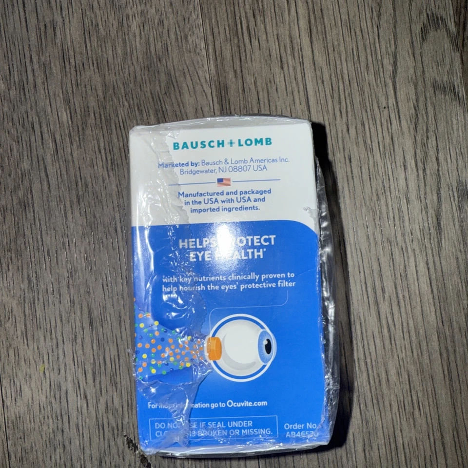 bausch Lomb Ocuvite для взрослых 50+ мини-гели с витаминами и минералами для глаз, 90 карат срок годности 2/2027 - Изображение 4 из 4