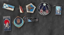 Lot of 8 USSR & RF  space lapel pins/Badges cosmos_VENUS