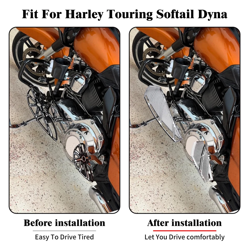 estribo cromado estribos estribo estribo trasero para Harley Street Road Glide Foto 3 de 4