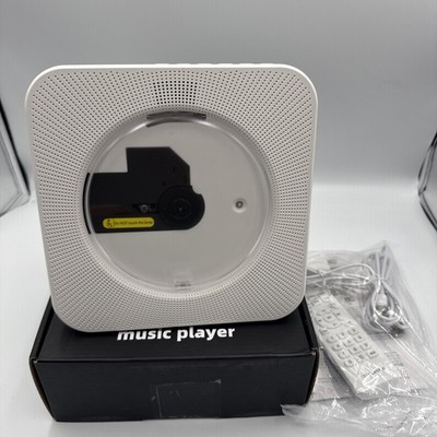 Desktop CD Player with Speakers Music KC-806 Open Box/New White