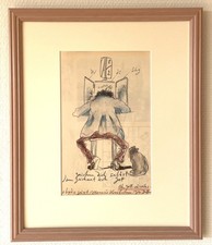 Horst Janssen, Hamburg, Oldenburg, Brief an Gerhard Kaufmann, Pfalz, Weinstraße.