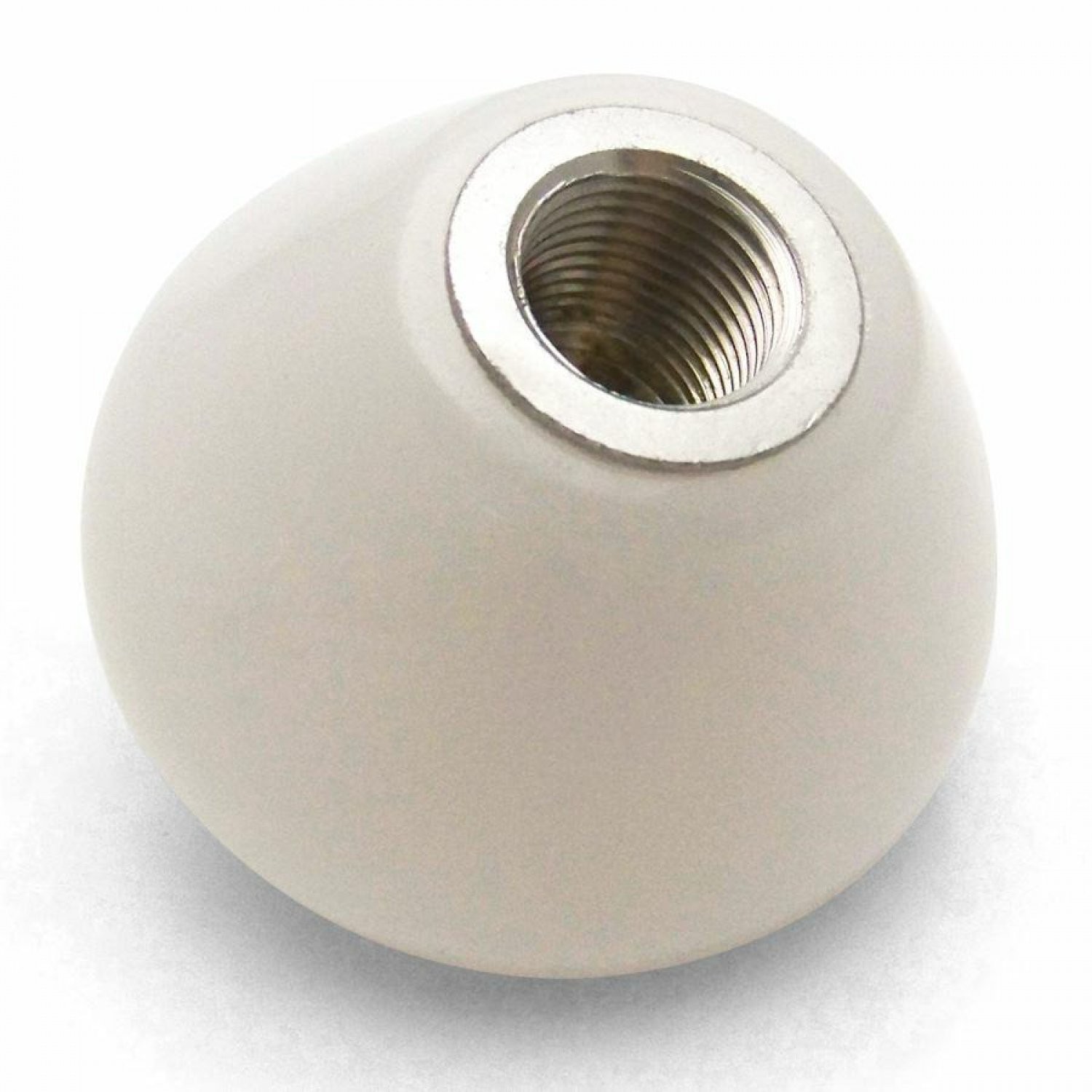 Blue Shift Pattern 24n White Retro Shift Knob w/ M16x1.5 Insert Shifter Auto