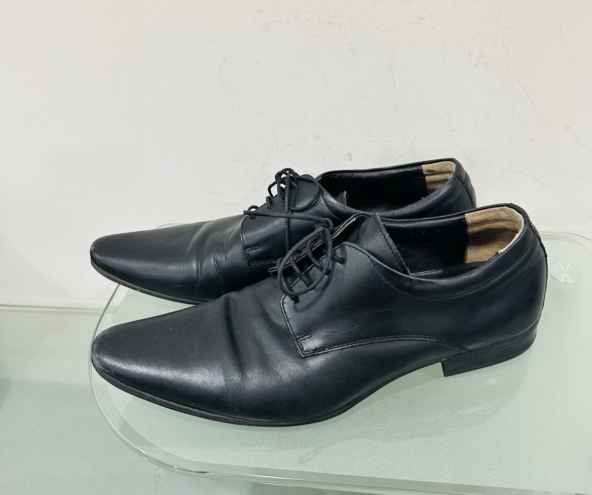 Bugatti Leather Oxford Shoes Lace Up Black Sz 42 Bugatti Leather Business Shoe - Black | TRM – TRM Clothing main image 4