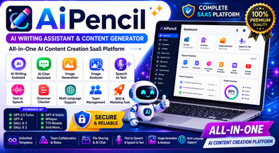 AiPencil - AI Writing Assistant SaaS Platform | Content, Image & Chat Features