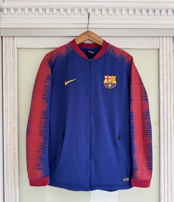 Barcelona 2018-2019 Soccer Track Jacket Football Jersey Kit Shirt