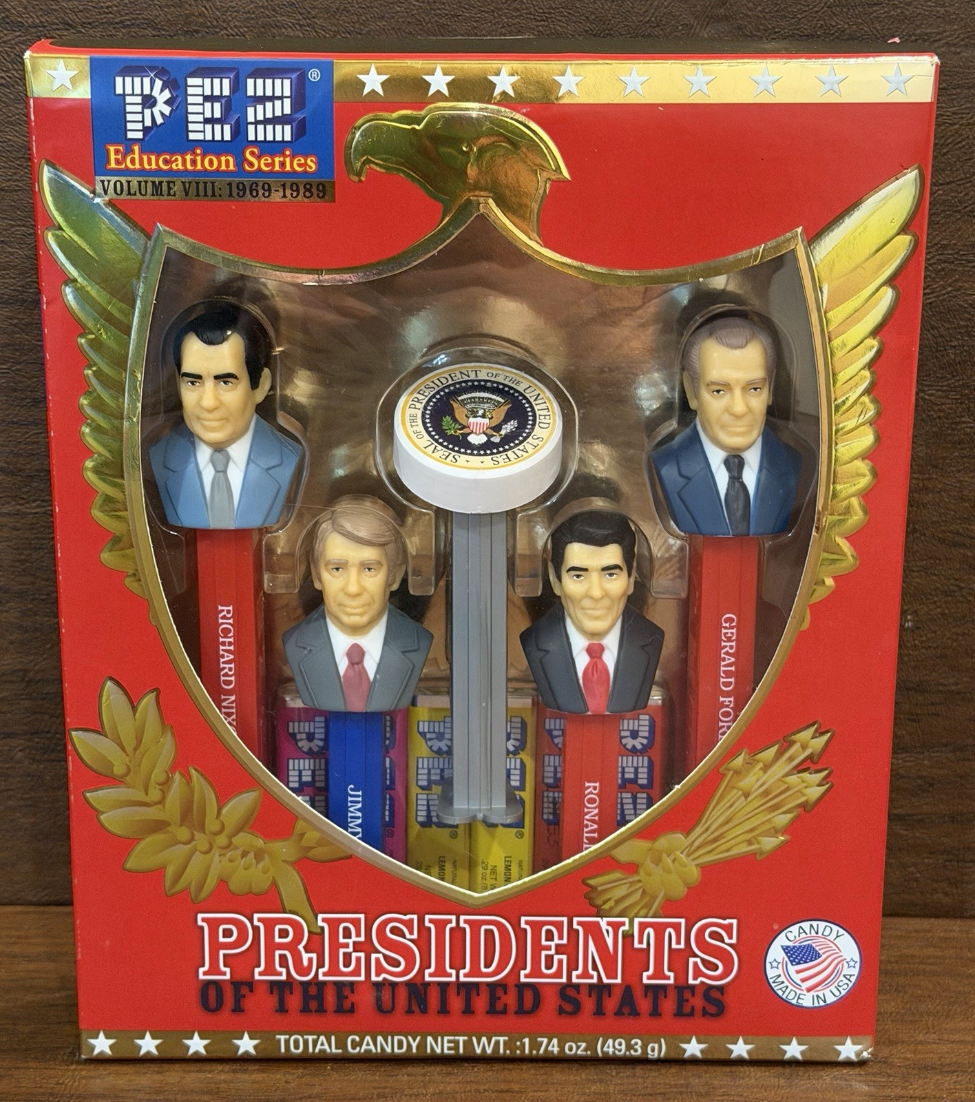 PEZ Education Series Volume VIII 1969–1989 Presidents of the United States - NEW
