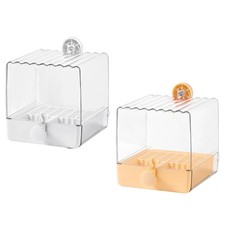 Bird Bath Bowl Hanging Shower Box Hanging Bird Bath Pet Bird Bath Box for Canary