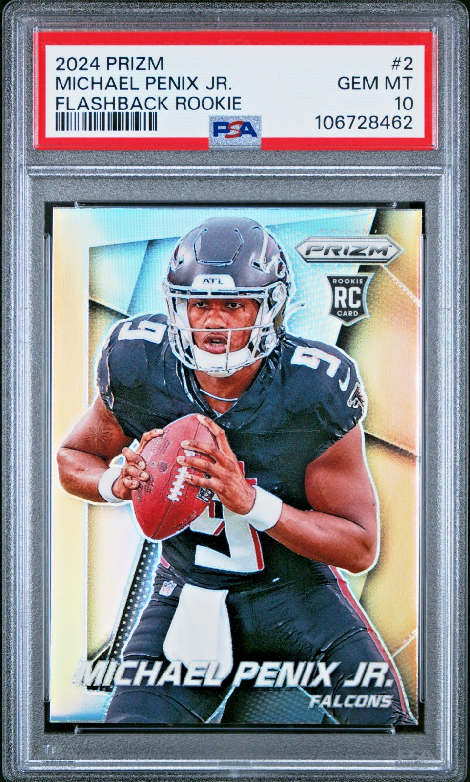 Michael Penix Jr. *PSA 10* 2024 Panini Prizm Prizm Flashback Rookie #2