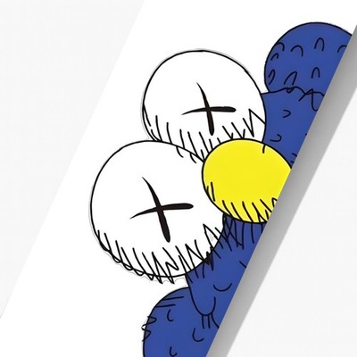 KAWS Inspired Cookie Monster Skateboard Wall Art | eBay