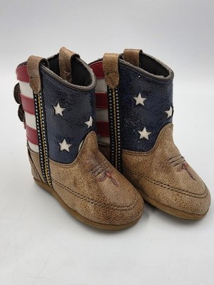 Boot Barn American Flag Cowboy Boots Size 2 Unisex Baby Toddler Perfect