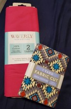 2 Yds Waverly Inspirations 100% cotton and 1 yd Southwestern by David Textile.