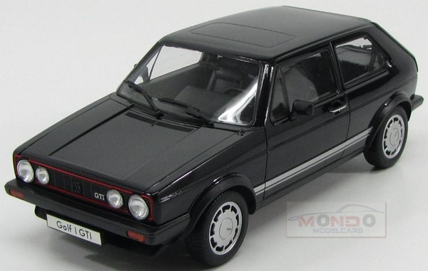1:18 Welly Volkswagen Golf I Gti Pirelli 2-Door 1983 Black WE18039BK Modellbau-image